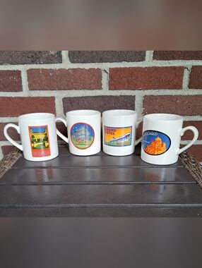 Grand American Hotel coffee mugs (4)